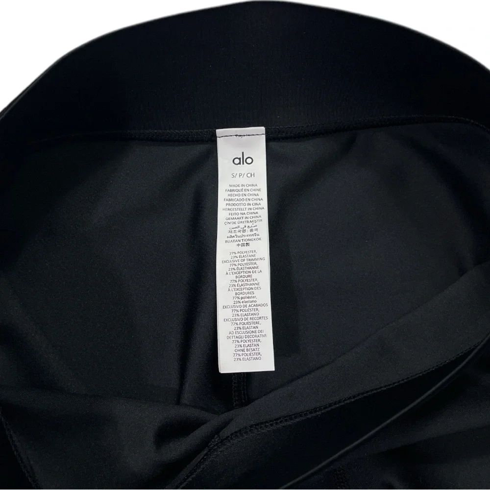 NWT Alo Yoga Airlift High Waist 7/8 Line Up Legging size Small in Black - Picture 6 of 8